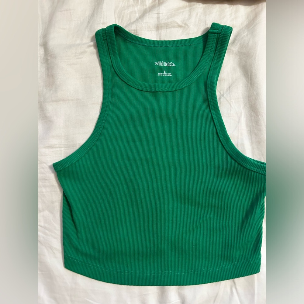 Wild Fable green high neck tank top
